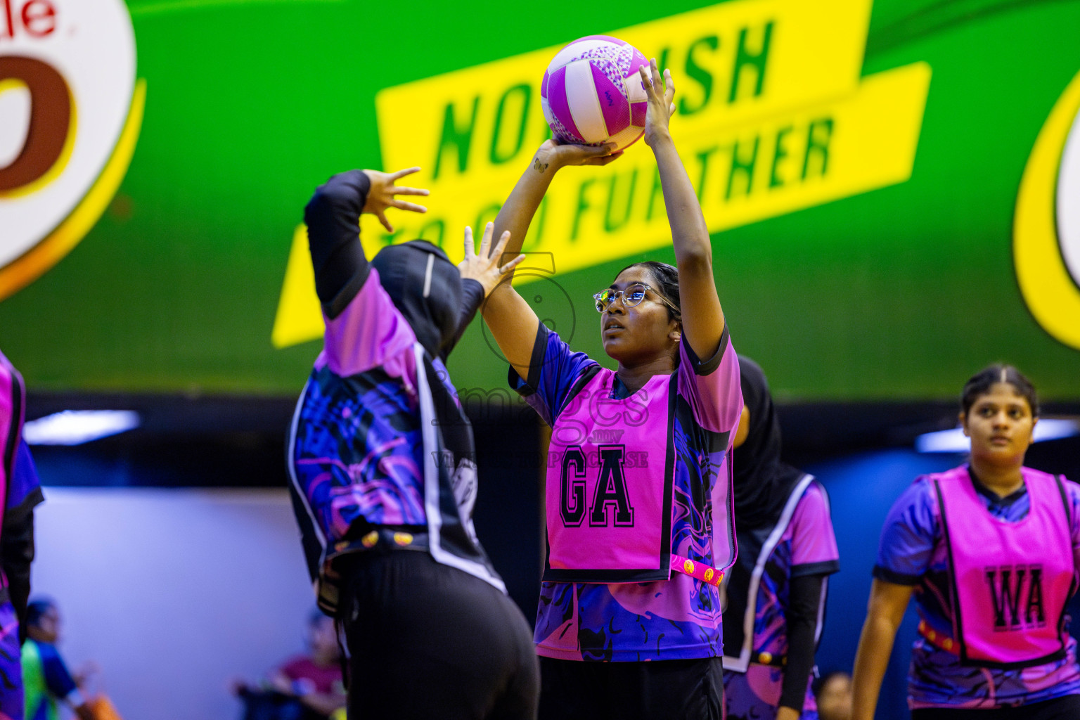 N Sports Academy B vs N Sports Academy A U17 Finals of 3rd Netball Junior Championship, held at Social Center on Saturday, 25th January 2025 . Photos: Nausham Waheed / images.mv