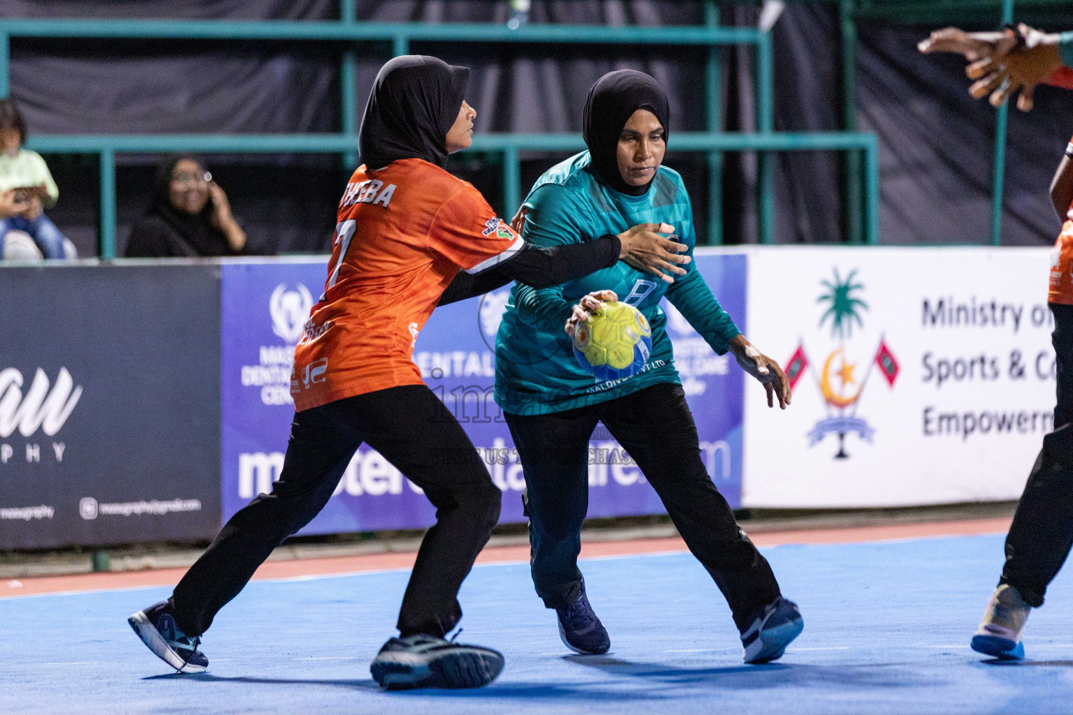 Day 7 of 10th National Handball Tournament 2023, held in Handball ground, Male', Maldives on Sunday, 4th December 2023 Photos: Nausham Waheed/ Images.mv