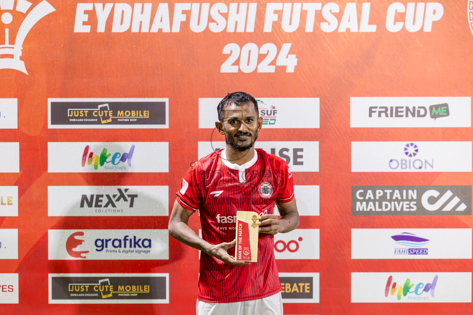 United V vs CC Sports Club in Semi Final of Eydhafushi Futsal Cup 2024 was held on Monday , 15th April 2024, in B Eydhafushi, Maldives Photos: Ismail Thoriq / images.mv