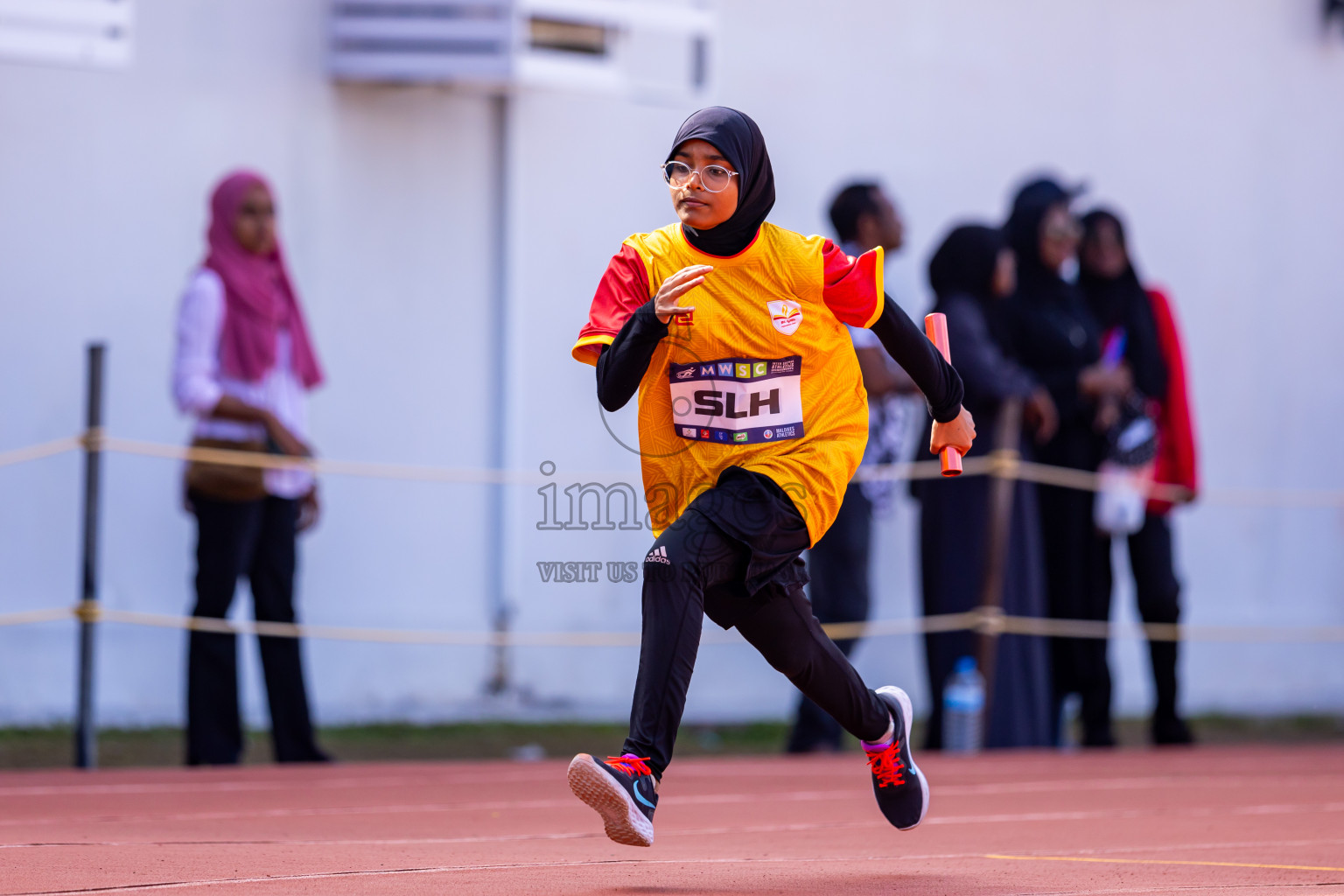 Day 6 of MWSC Interschool Athletics Championships 2024 held in Hulhumale Running Track, Hulhumale, Maldives on Thursday, 14th November 2024. Photos by: Nausham Waheed / Images.mv