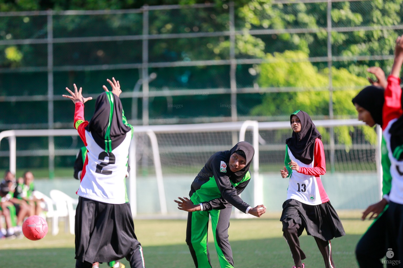 Inter school Handball Tournament in Male', Maldives, Friday, April. 15, 2016.(Images.mv Photo/ Hussain Sinan).