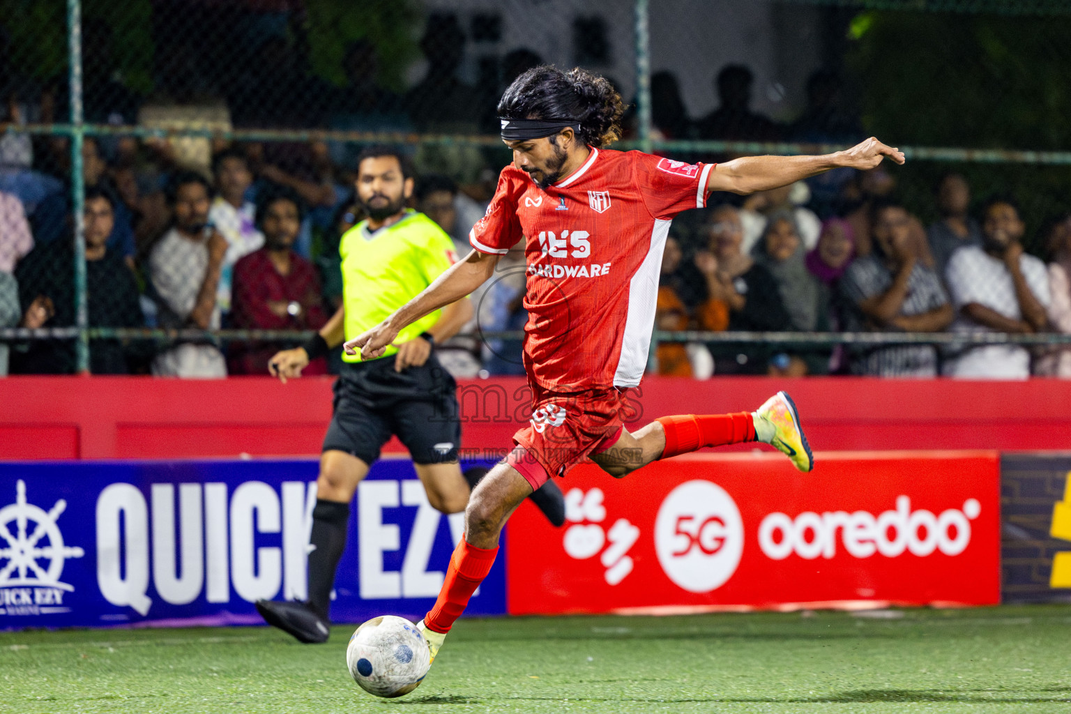 HA Kelaa vs HA Hoarafushi in Day 13 of Golden Futsal Challenge 2025 was held on Friday, 17th January 2025, in Hulhumale', Maldives. Photos: Nausham Waheed / images.mv