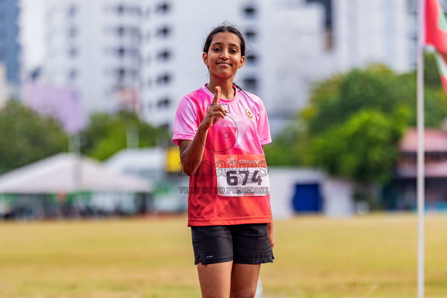 Day 4 of Inter-school Athletics Championship 2025 held in Ekuveni Synthetic Track, Male', Maldives on Thursday, 09th October 2025. Photos by: Areef Adam / Images.mv