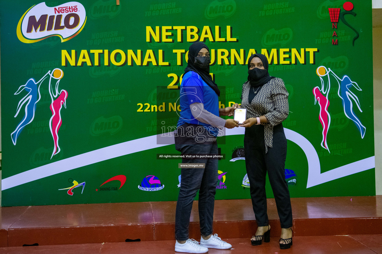 Kulhudhuffushi Youth & R.C vs Club Green Streets in the Finals of Milo National Netball Tournament 2021 (Women's) held on 5th December 2021 in Male', Maldives Photos: Ismail Thoriq / images.mv