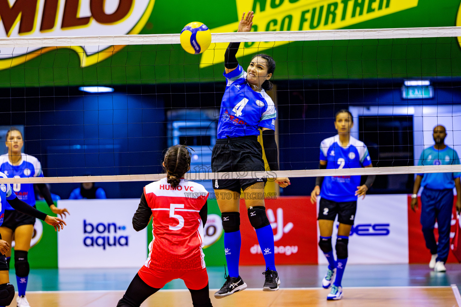 Nepal Police Club vs Humo VC in the Final of CAVA Woman's Volleyball Club Championship 2024 was held in Social Center, Male', Maldives on Saturday, 21st September 2024. Photos: Nausham Waheed / images.mv