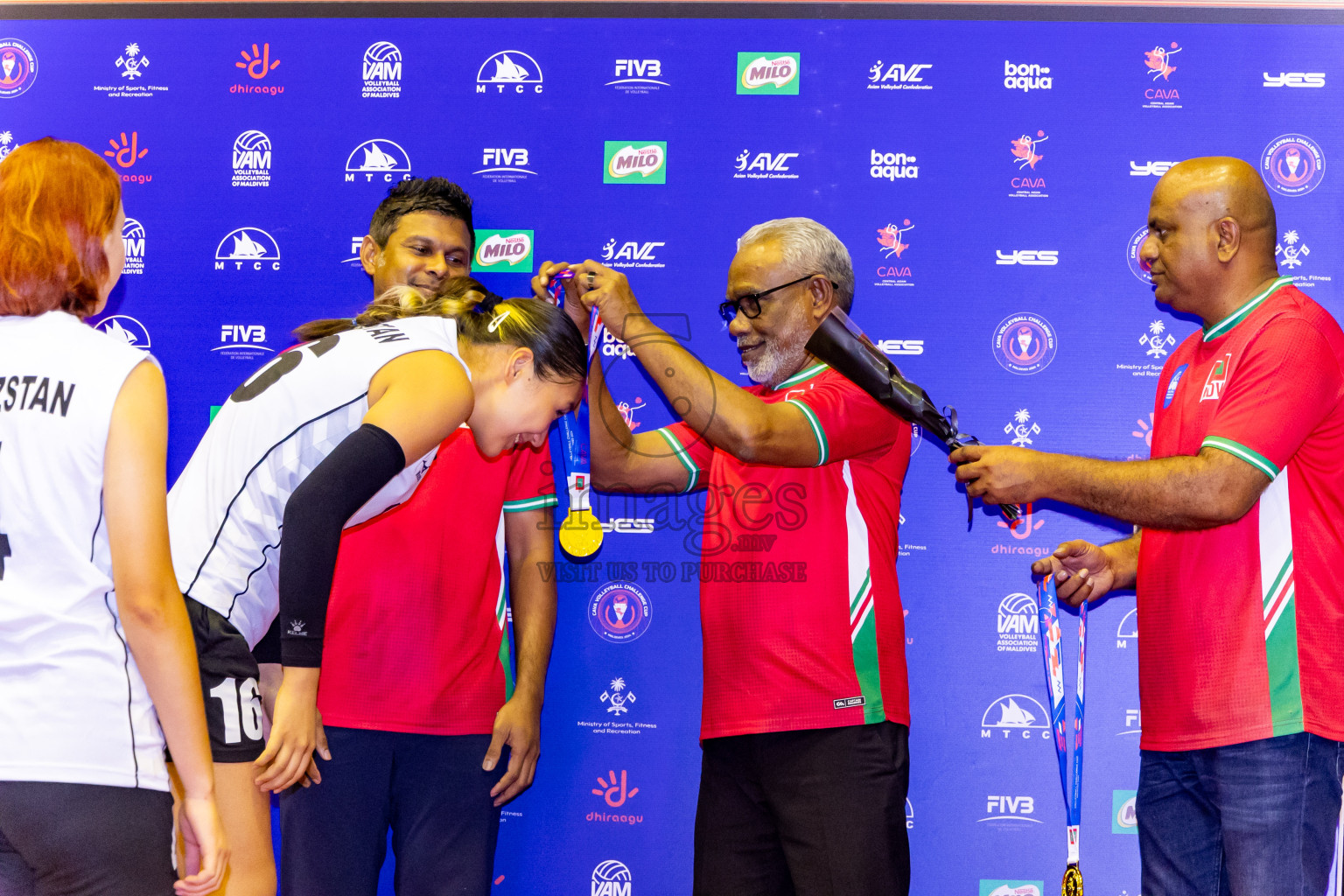 Final of CAVA Woman's Volleyball Challenge Cup 2024 was held in Social Center, Male', Maldives on Wednesday, 11th September 2024. Photos: Nausham Waheed / images.mv