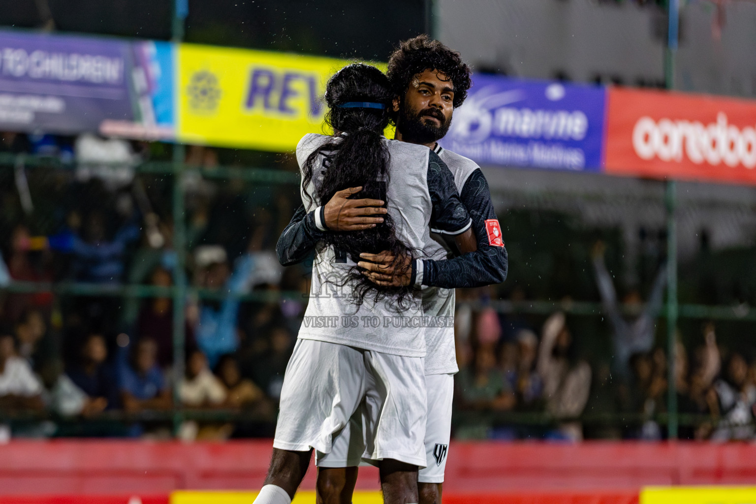 Vilimale VS Maafannu in Zone 8 Group Stage Final on Day 38 of Golden Futsal Challenge 2024 which was held on Friday, 23rd February 2024, in Hulhumale', Maldives 
Photos: Hassan Simah/ images.mv