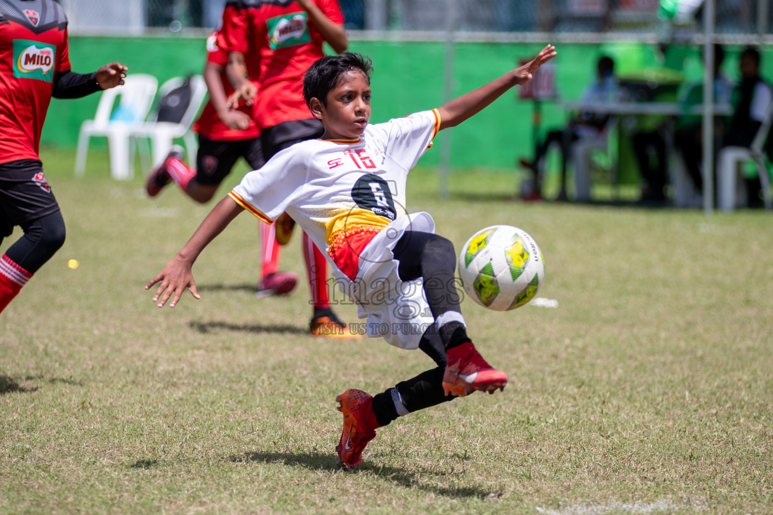 Day 3 of MILO Academy Championship 2024 - U12 was held at Henveiru Grounds in Male', Maldives on Saturday, 6th July 2024. Photos: Mohamed Mahfooz Moosa / images.mv