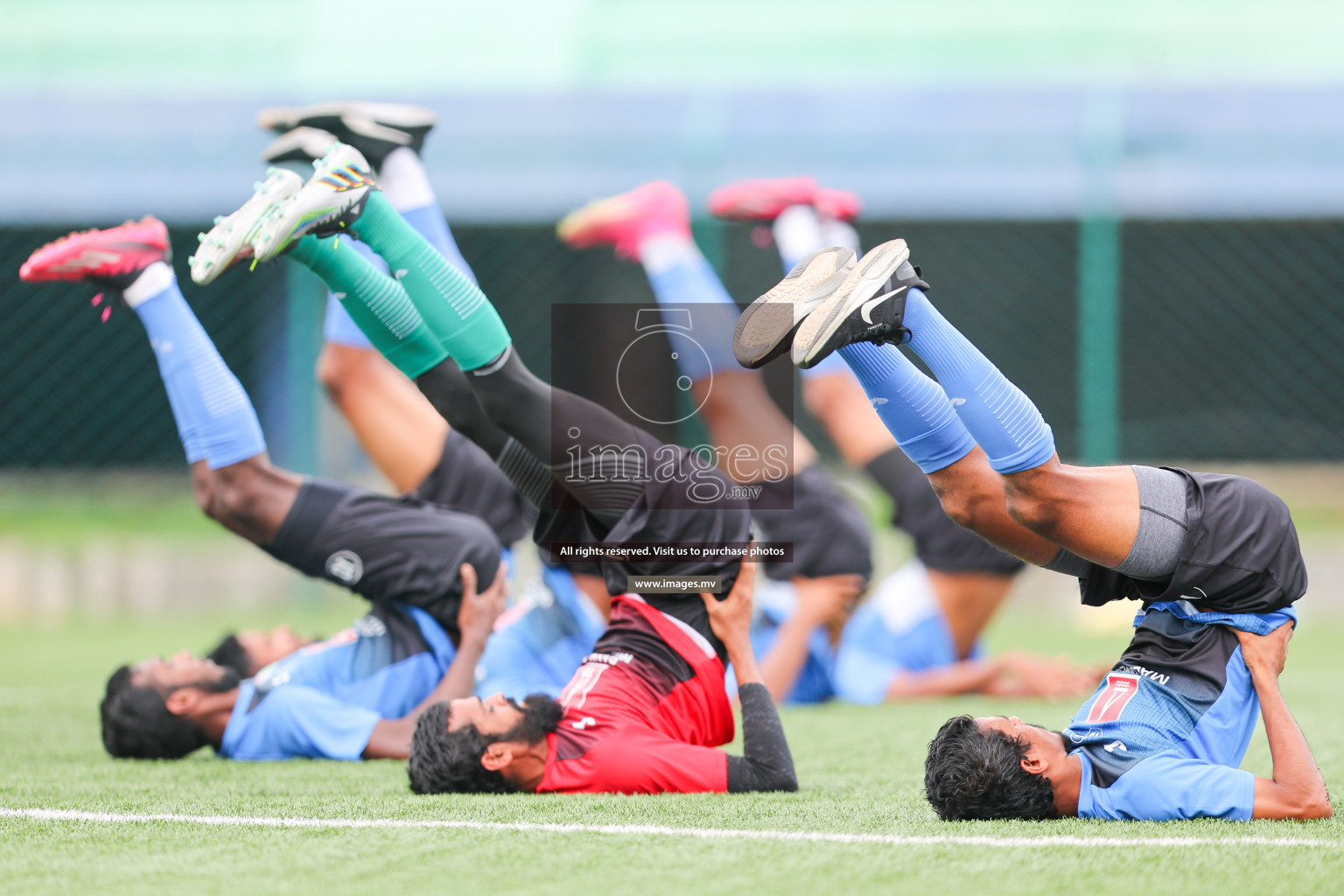 Maldives Practice Sessions on 26 June 2023 before their match in Bangabandhu SAFF Championship 2023 held in Bengaluru Football Ground