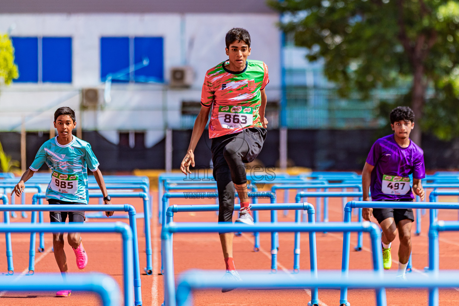 Day 3 of Inter-school Athletics Championship 2025 held in Ekuveni Synthetic Track, Male', Maldives on Wednesday, 08th October 2025. Photos by: Areef Adam / Images.mv