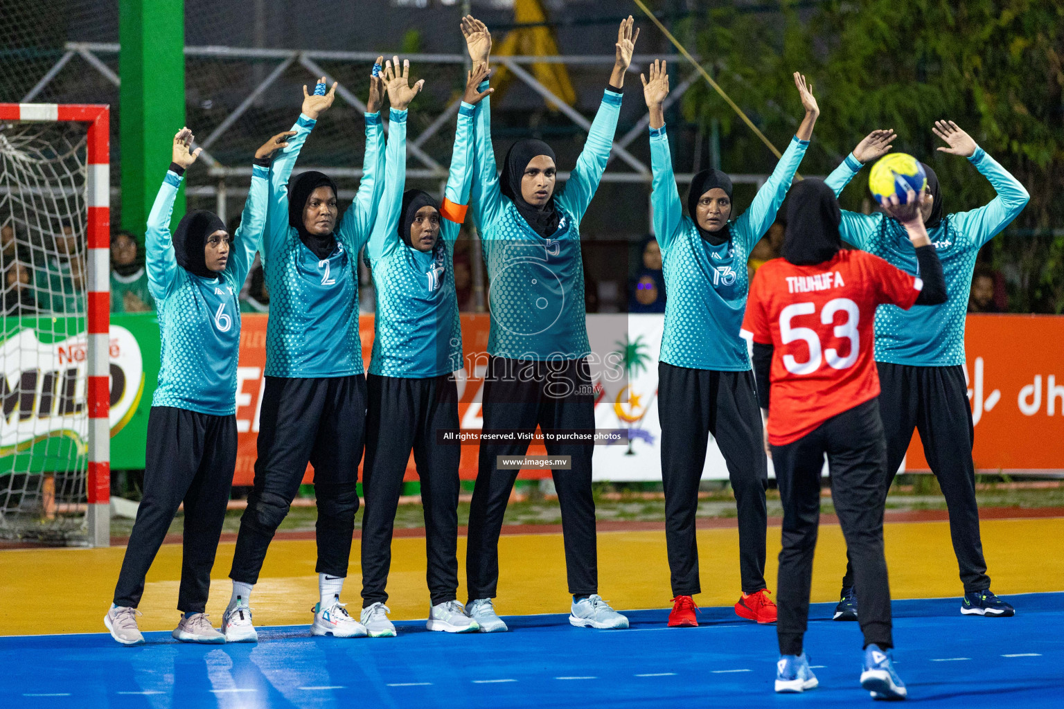 Day 1 of 7th Inter-Office/Company Handball Tournament 2023, held in Handball ground, Male', Maldives on Friday, 16th September 2023 Photos: Nausham Waheed/ Images.mv