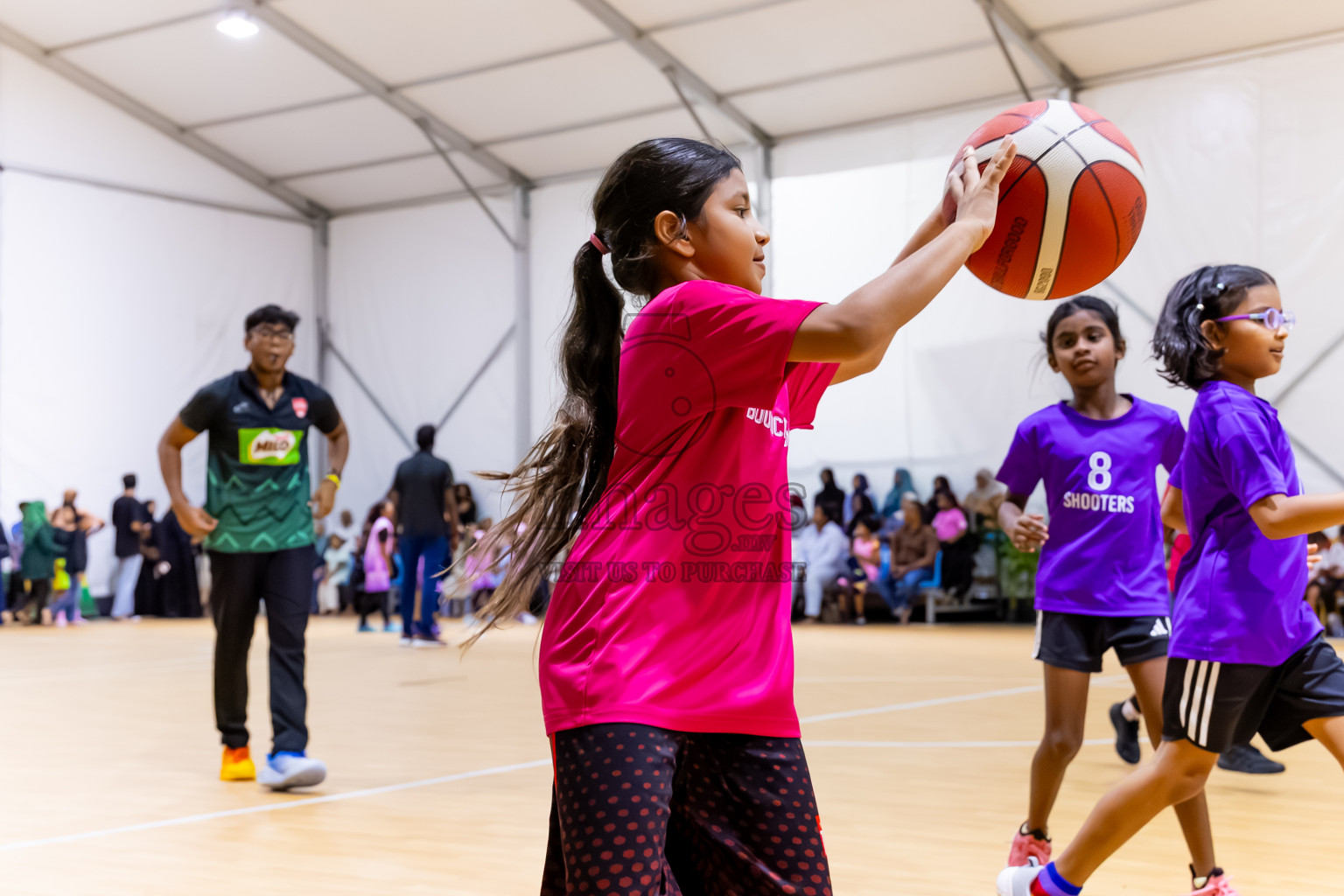 Day 2 of Milo 5 x 5 Junior Challenge 2025 - Basketball tournament held in Basketball Training Center, Male', Maldives on Friday, 10th October 2025. Photos by: Nausham Waheed / Images.mv