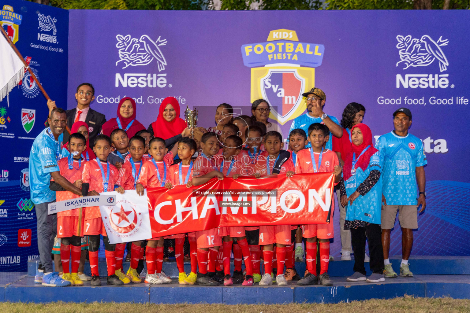 Day 4 of Nestle Kids Football Fiesta, held in Henveyru Football Stadium, Male', Maldives on Saturday, 14th October 2023
Photos: Ismail Thoriq / images.mv