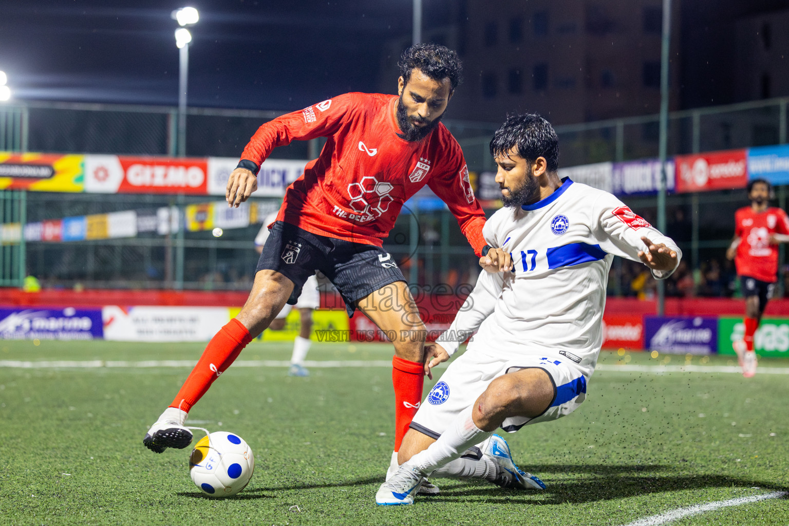 Th Thimarafushi VS Th Veymandoo in Atoll Round Semi-Final on Day 22 of Golden Futsal Challenge 2025 was held on Sunday , 26th January 2025, in Hulhumale', Maldives. Photos: Nausham Waheed / images.mv