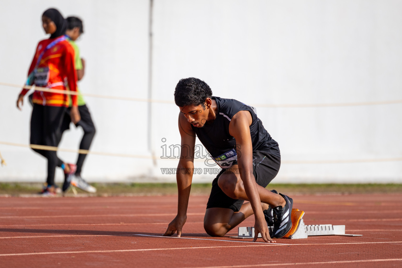 Day 4 of MWSC Interschool Athletics Championships 2024 held in Hulhumale Running Track, Hulhumale, Maldives on Tuesday, 12th November 2024. Photos by: Ismail Thoriq / Images.mv