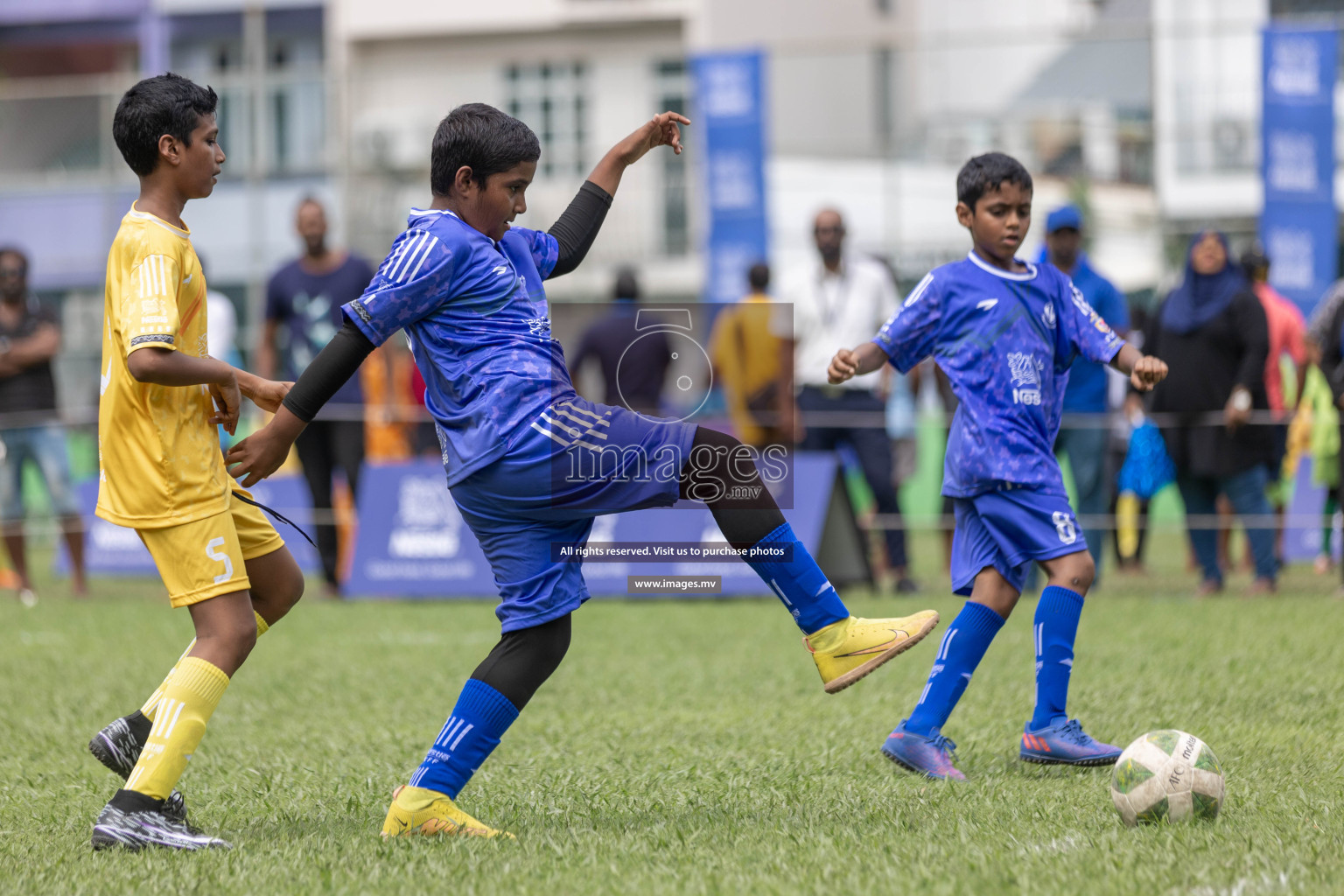 Day 1 of Nestle kids football fiesta, held in Henveyru Football Stadium, Male', Maldives on Wednesday, 11th October 2023 Photos: Shut Abdul Sattar/ Images.mv