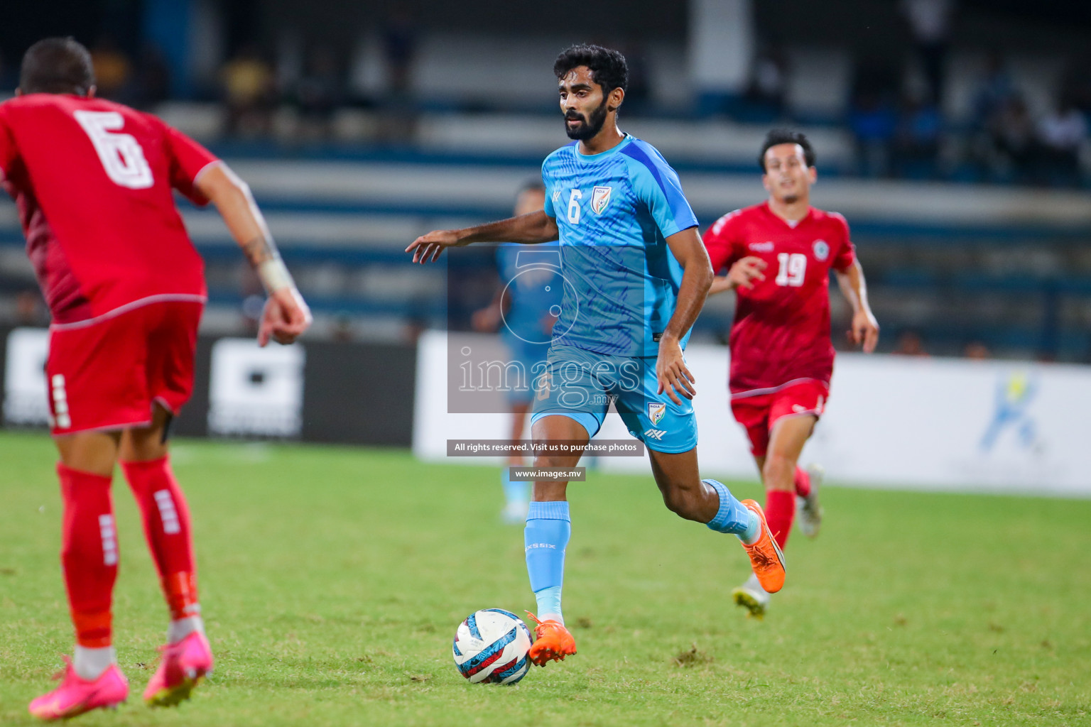 Lebanon vs India in the Semi-final of SAFF Championship 2023 held in Sree Kanteerava Stadium, Bengaluru, India, on Saturday, 1st July 2023. Photos: Nausham Waheed, Hassan Simah / images.mv