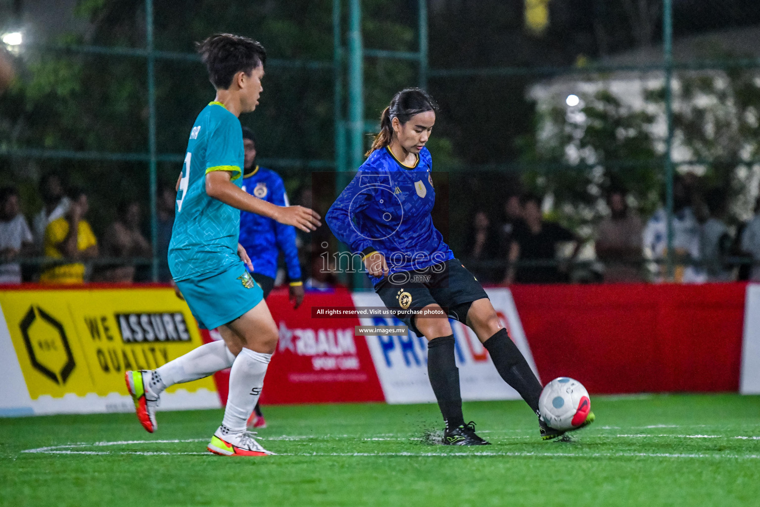 MPL vs WAMCO in Eighteen Thirty Women's Futsal Fiesta 2022 was held in Hulhumale', Maldives on Saturday, 8th October 2022. Photos: Nausham Waheed / images.mv