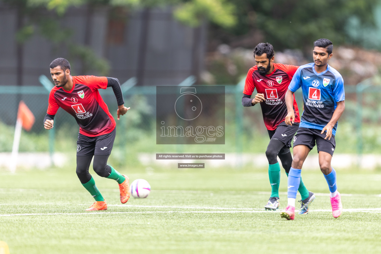 Maldives and Bangladesh Practice Sessions on 23 June 2023 before their match in Bangabandhu SAFF Championship 2023 held in Bengaluru Football Tournament