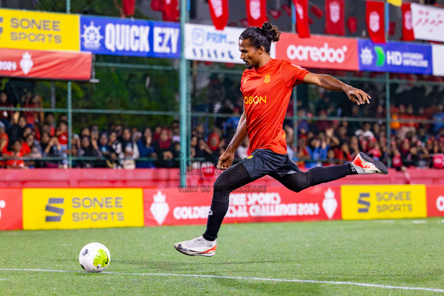 HDh Naavaidhoo vs HA Utheemu on Day 39 of Golden Futsal Challenge 2024 was held on Saturday, 24th February 2024, in Hulhumale', Maldives 
Photos: Mohamed Mahfooz Moosa/ images.mv