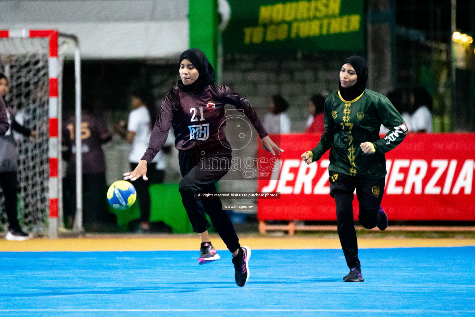 Day 5 of 6th MILO Handball Maldives Championship 2023, held in Handball ground, Male', Maldives on Friday, 24th May 2023 Photos: Shuu Abdul Sattar/ Images.mv