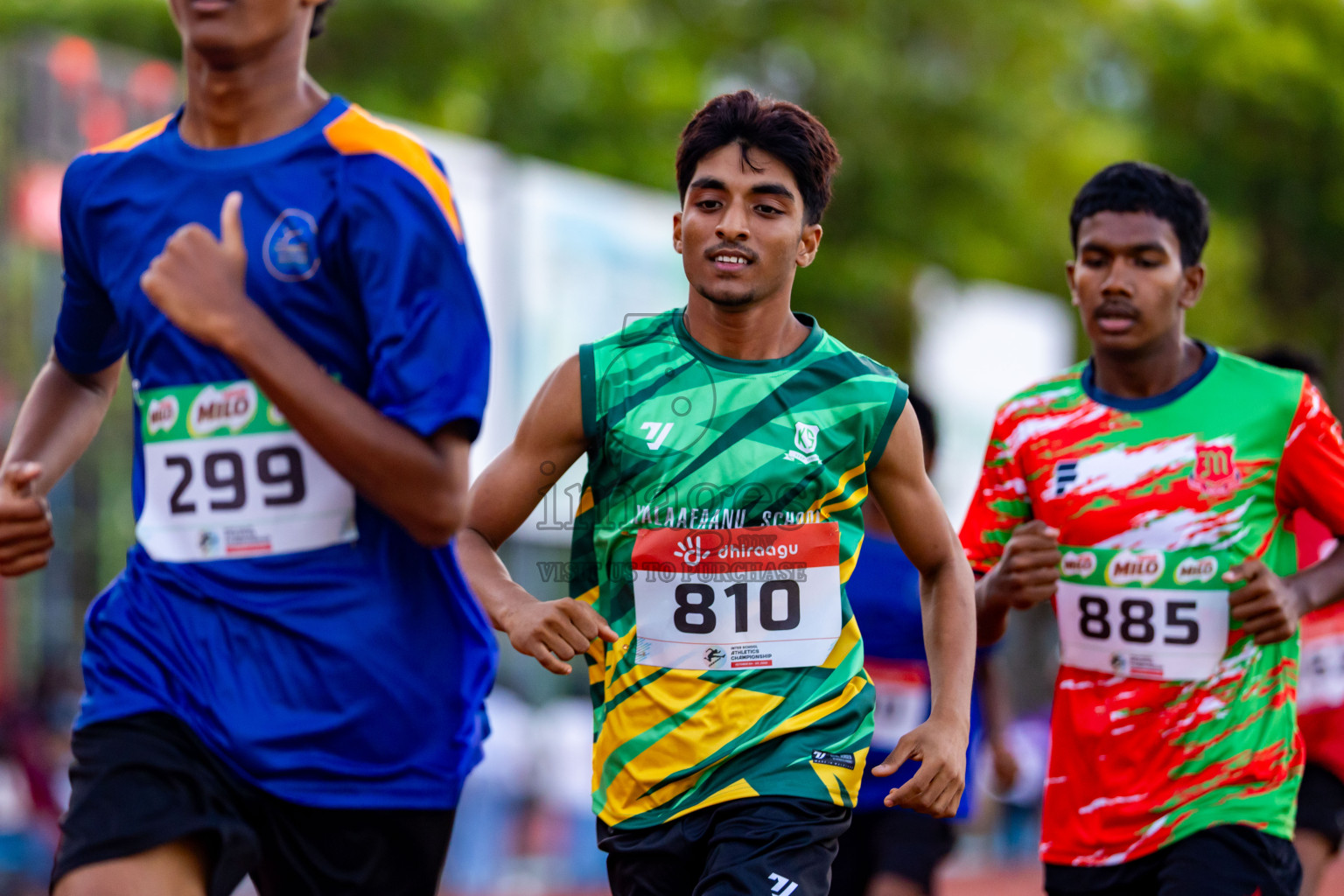 Day 4 of Inter-school Athletics Championship 2025 held in Ekuveni Synthetic Track, Male', Maldives on Thursday, 09th October 2025. Photos by: Nausham Waheed / Images.mv