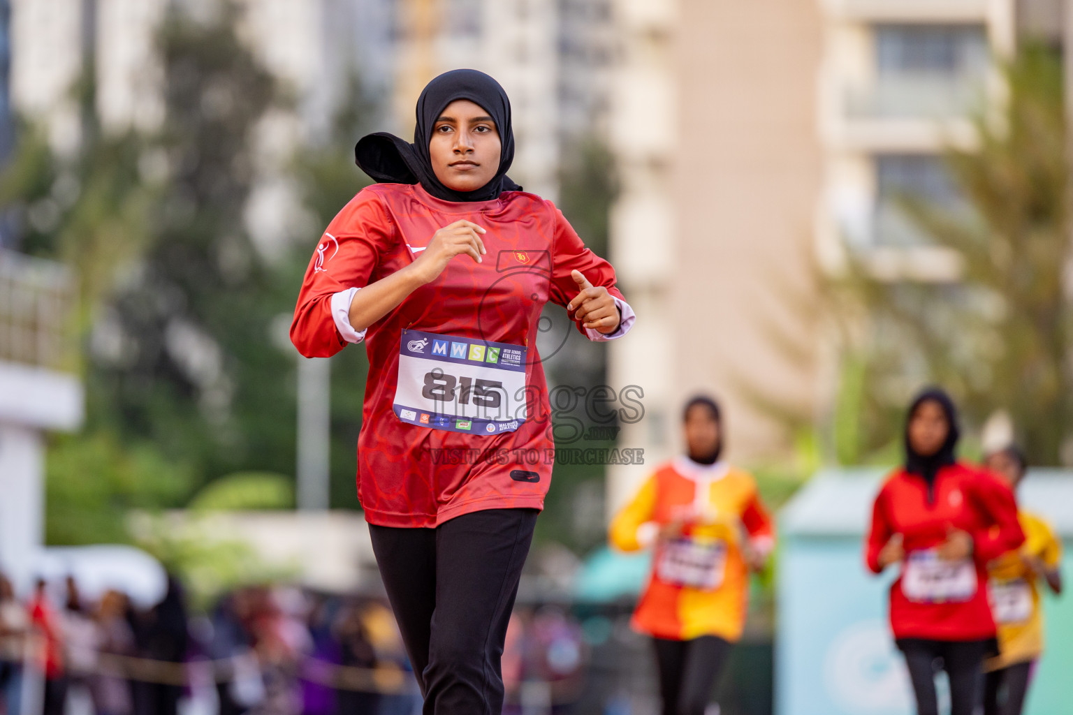 Day 2 of MWSC Interschool Athletics Championships 2024 held in Hulhumale Running Track, Hulhumale, Maldives on Sunday, 10th November 2024. 
Photos by: Hassan Simah / Images.mv