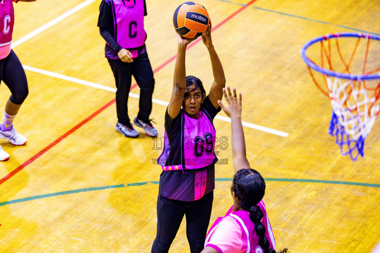 Day 5 of 21st National Netball Tournament was held in Social Canter at Male', Maldives on Sunday, 13th May 2024. Photos: Nausham Waheed / images.mv