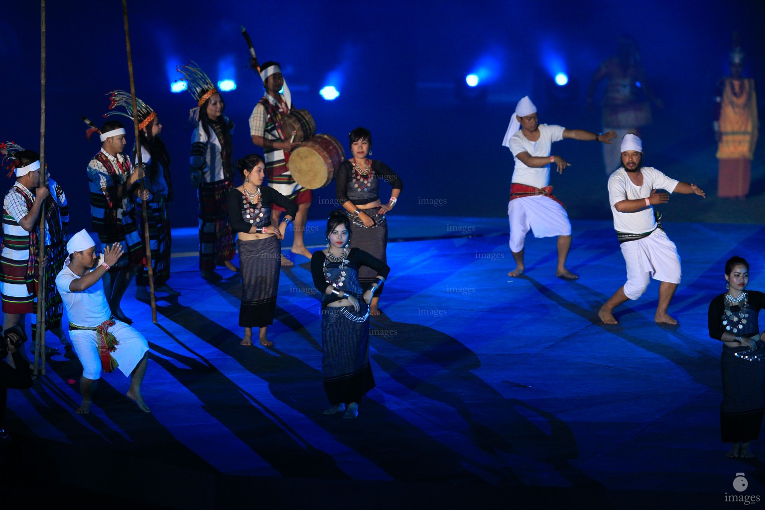 Opening ceremony of the 12th South Asian Games held in Guwahati, India, Friday, February. 05, 2016.   (Images.mv Photo/ Hussain Sinan).