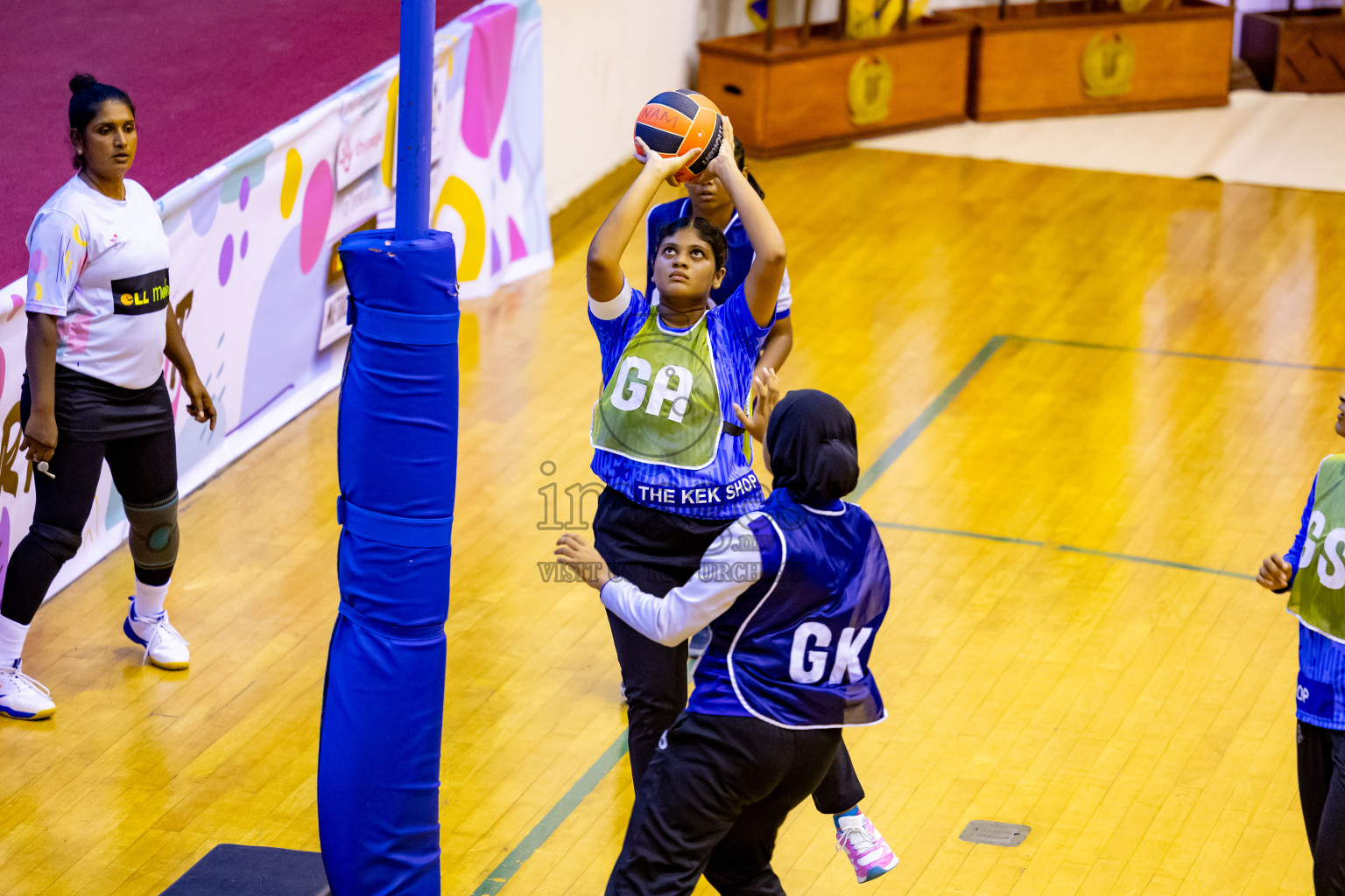 Day 6 of 25th Inter-School Netball Tournament was held in Social Center at Male', Maldives on Thursday, 15th August 2024. Photos: Nausham Waheed / images.mv