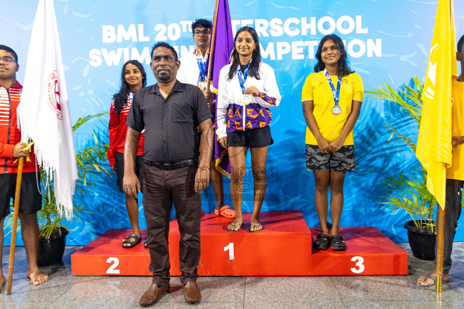 Day 4 of 20th Inter-school Swimming Competition 2024 held in Hulhumale', Maldives on Tuesday, 15th October 2024. Photos: Ismail Thoriq / images.mv