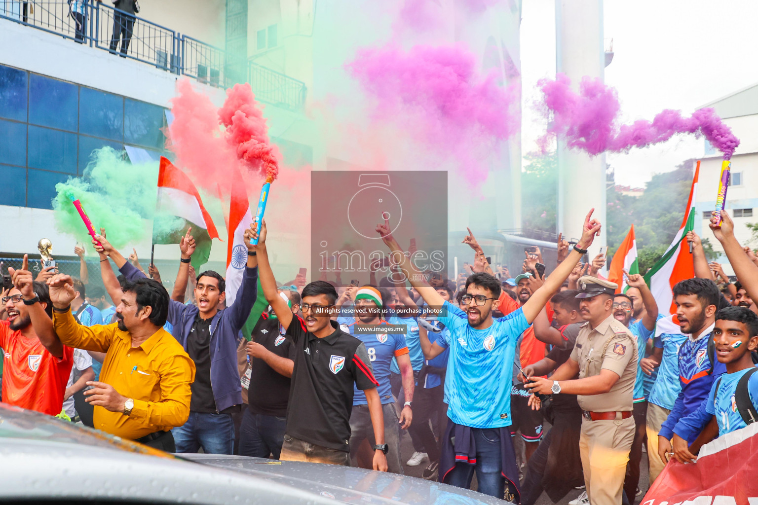 Kuwait vs India in the Final of SAFF Championship 2023 held in Sree Kanteerava Stadium, Bengaluru, India, on Tuesday, 4th July 2023. Photos: Nausham Waheed / images.mv