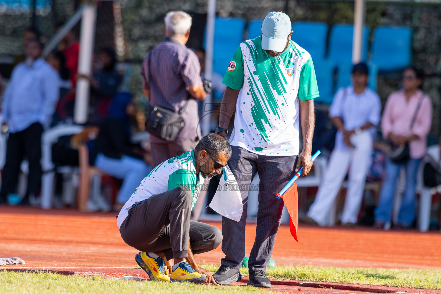 Day 1 of 12th Milo Association Championships was held in Ekuveni Track at Male', Maldives on Thursday, 24th April 2025.
Photos: Ismail Thoriq / images.mv