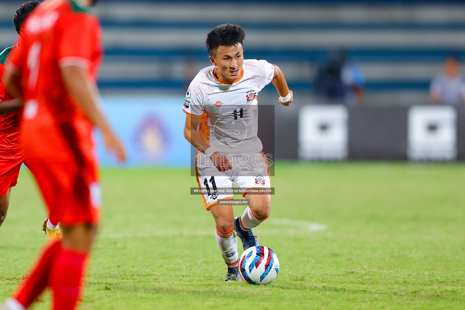 Bhutan vs Bangladesh in SAFF Championship 2023 held in Sree Kanteerava Stadium, Bengaluru, India, on Wednesday, 28th June 2023. Photos: Nausham Waheed, Hassan Simah / images.mv