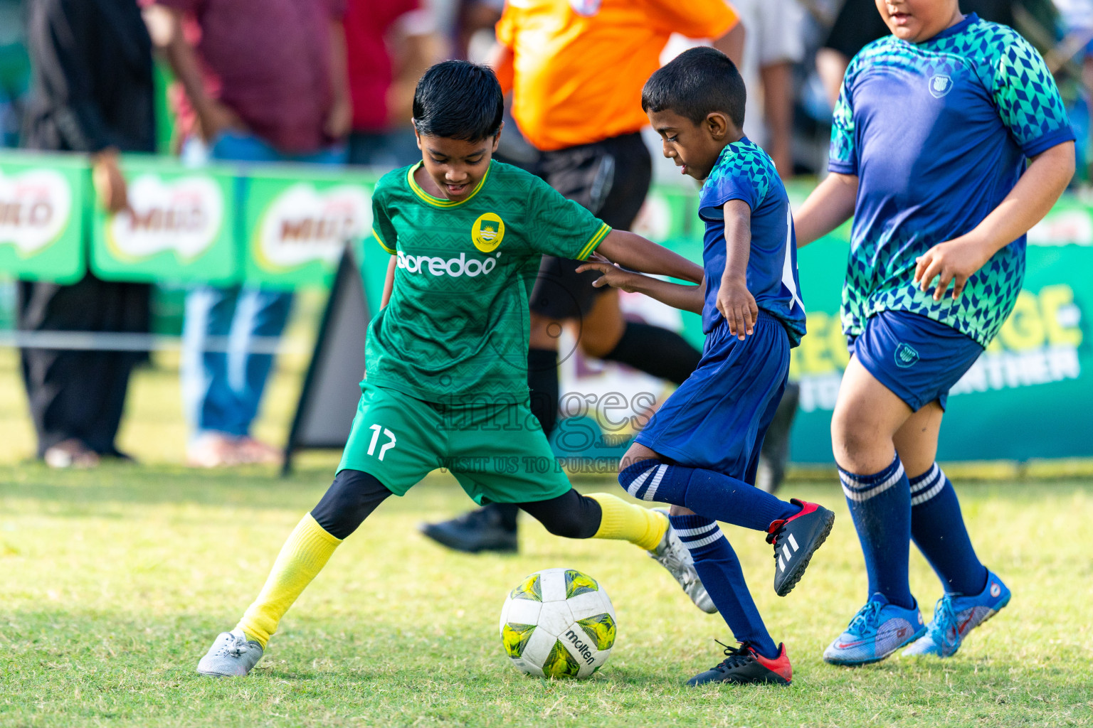 Day 1 of MILO SVAM Juniors 2025 (U-8) was held at Henveiru Stadium in Male', Maldives on Thursday, 26th June 2025. Photos: Mohamed Mahfooz Moosa / images.mv