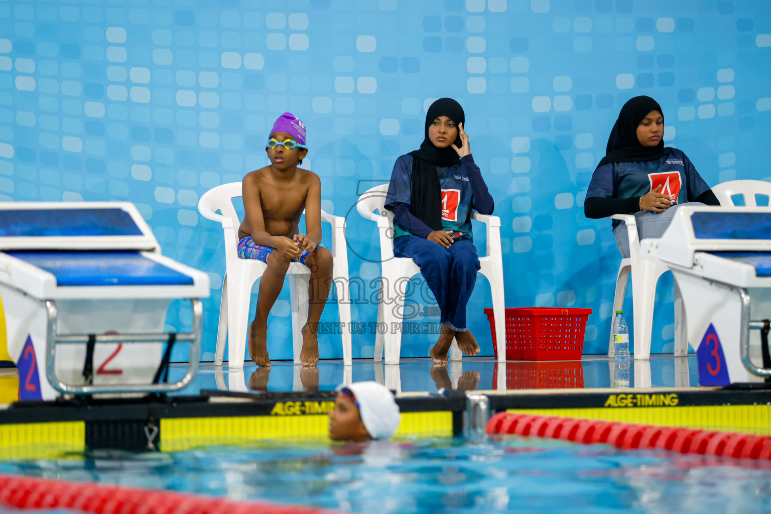 Day 4 of BML 6th National Kids Swimming Kids Festival 2025 held in Hulhumale', Maldives on Thursday, 6th November 2024. 
Photos: Hassan Simah / images.mv