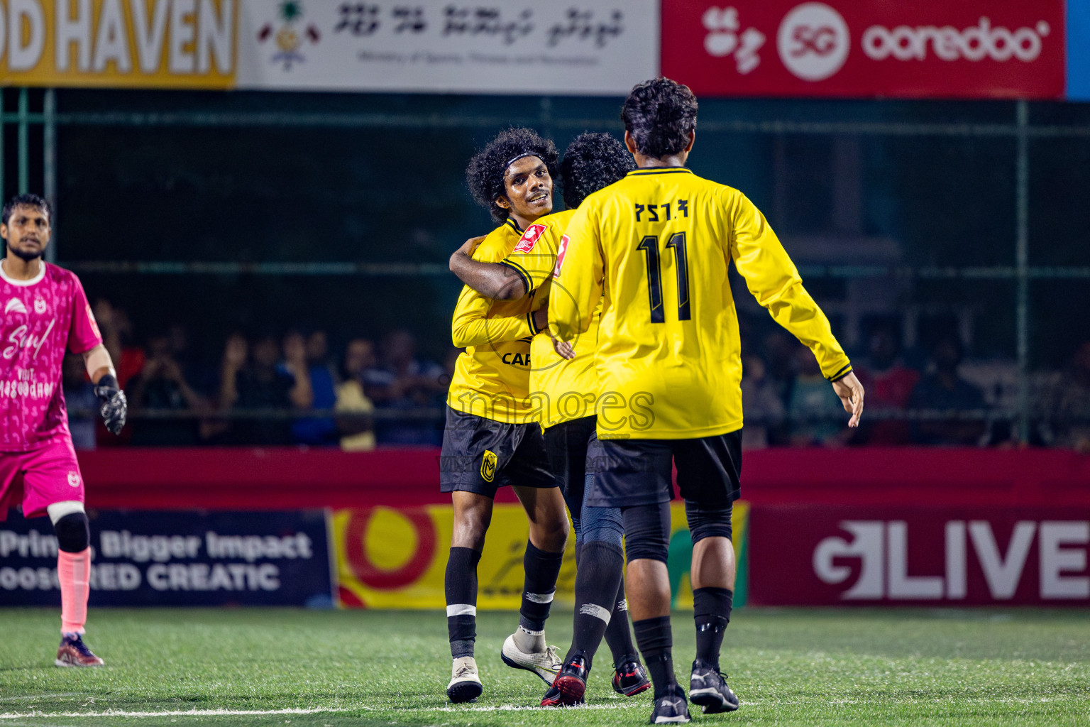 F Dhanraboodhoo vs F Magoodhoo in Faafu Atoll Finals in Day 25 of Golden Futsal Challenge 2025 was held on Wednesday , 28th January 2025, in Hulhumale', Maldives. Photos: Nausham Waheed / images.mv