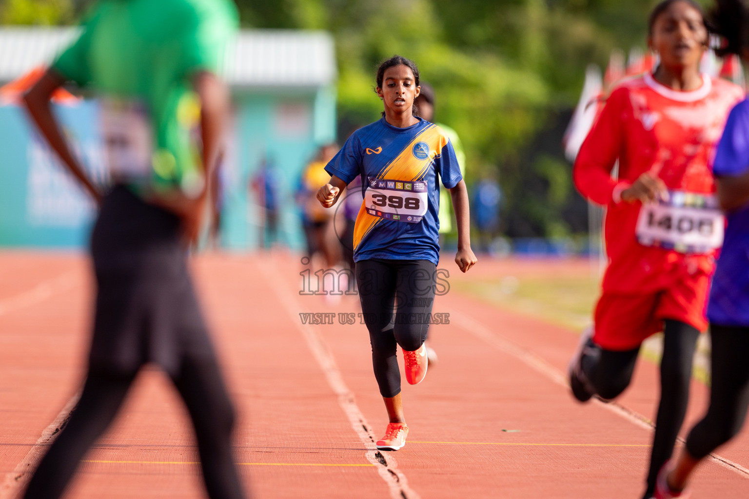 Day 3 of MWSC Interschool Athletics Championships 2024 held in Hulhumale Running Track, Hulhumale, Maldives on Monday, 11th November 2024. 
Photos by: Hassan Simah / Images.mv