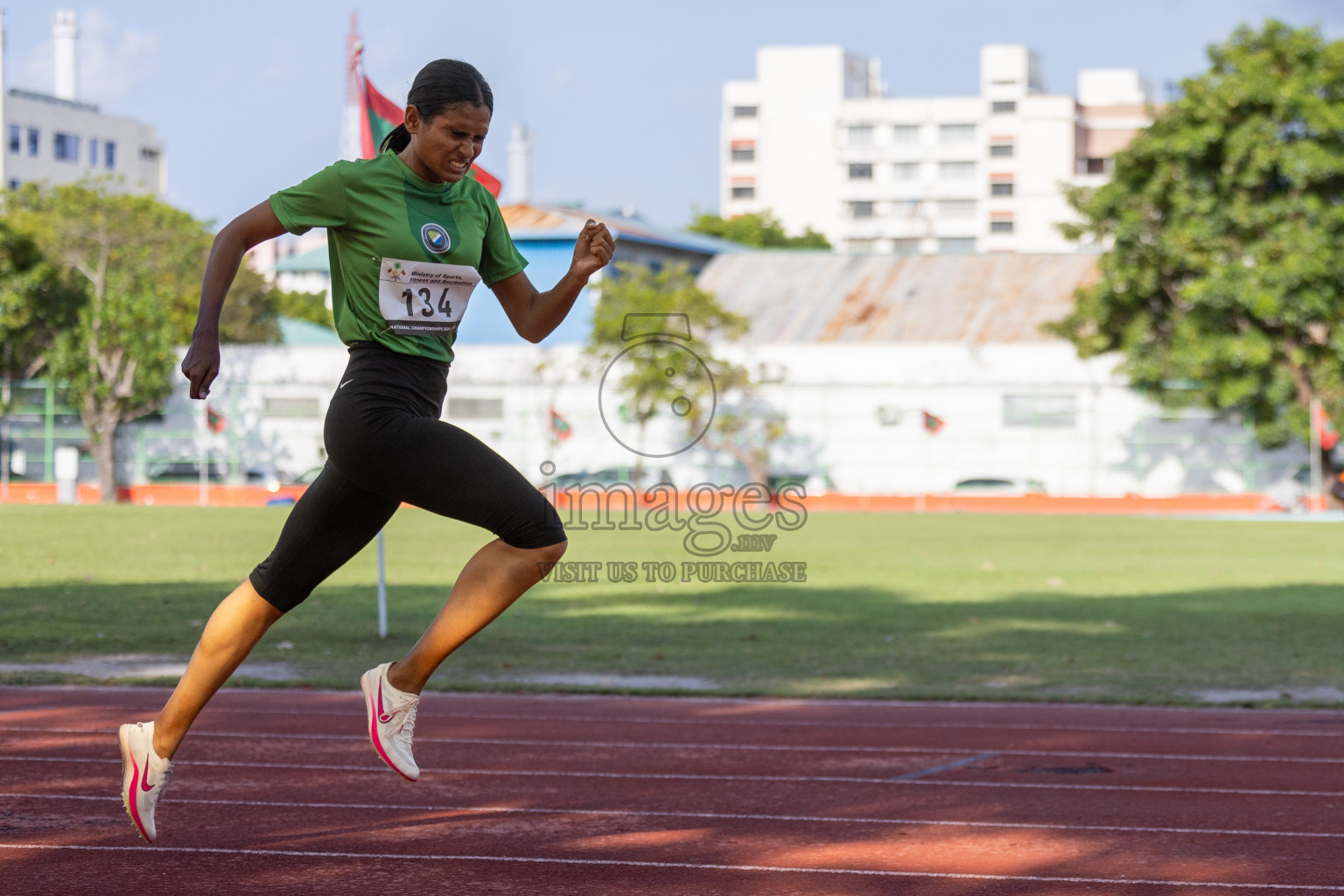 Day 3 of 33rd National Athletics Championship was held in Ekuveni Track at Male', Maldives on Saturday, 7th September 2024. Photos: Hassan Simah / images.mv