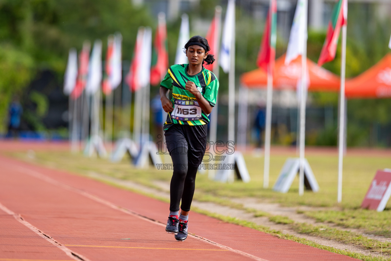 Day 3 of MWSC Interschool Athletics Championships 2024 held in Hulhumale Running Track, Hulhumale, Maldives on Monday, 11th November 2024. 
Photos by: Hassan Simah / Images.mv