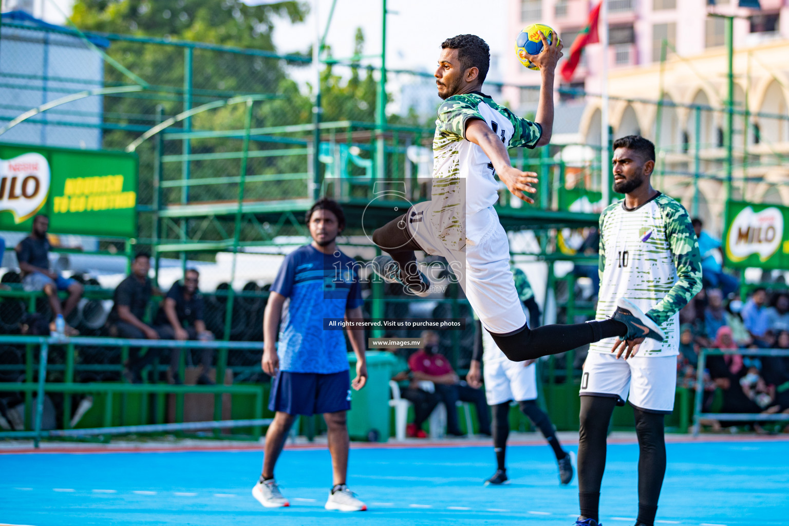 Milo 8th National Handball Tournament Day 4, 18th December 2021, at Handball Ground, Male', Maldives. Photos by Hassan Simah