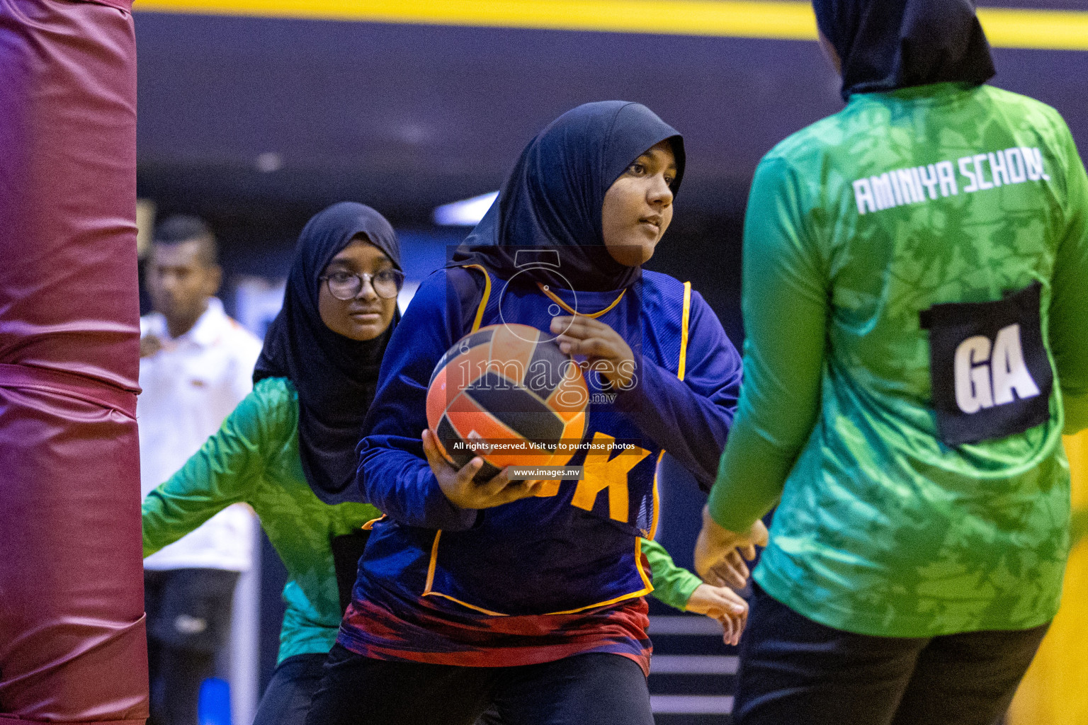 Day4 of 24th Interschool Netball Tournament 2023 was held in Social Center, Male', Maldives on 30th October 2023. Photos: Nausham Waheed / images.mv