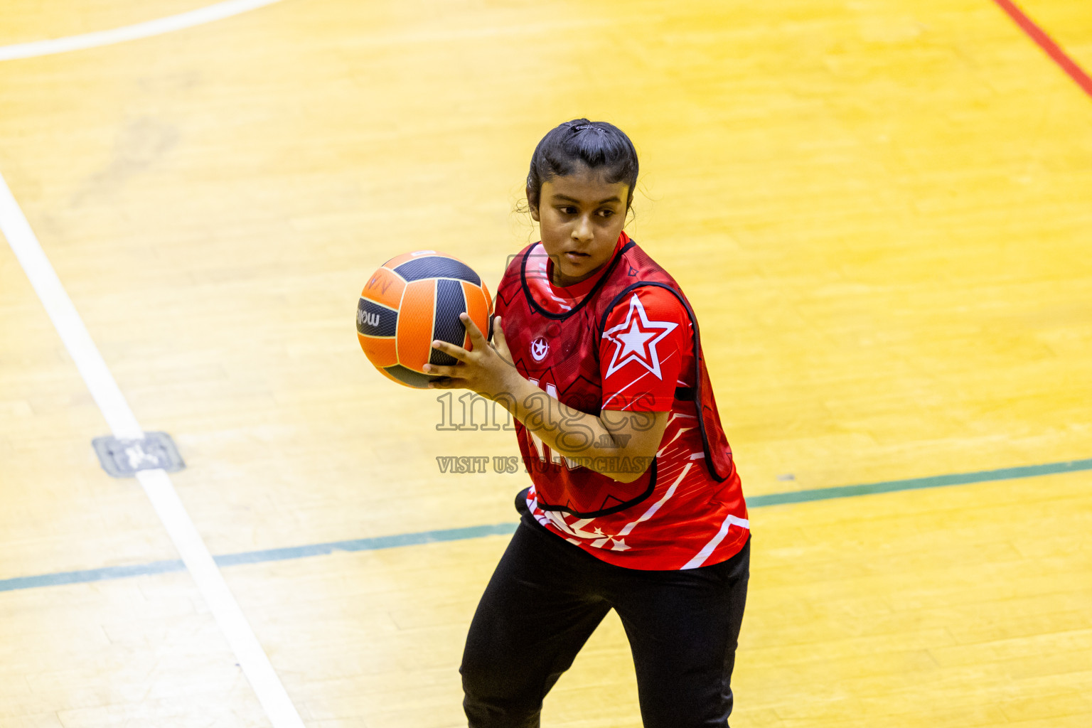 Day 9 of 25th Inter-School Netball Tournament was held in Social Center at Male', Maldives on Monday, 19th August 2024. Photos: Nausham Waheed / images.mv