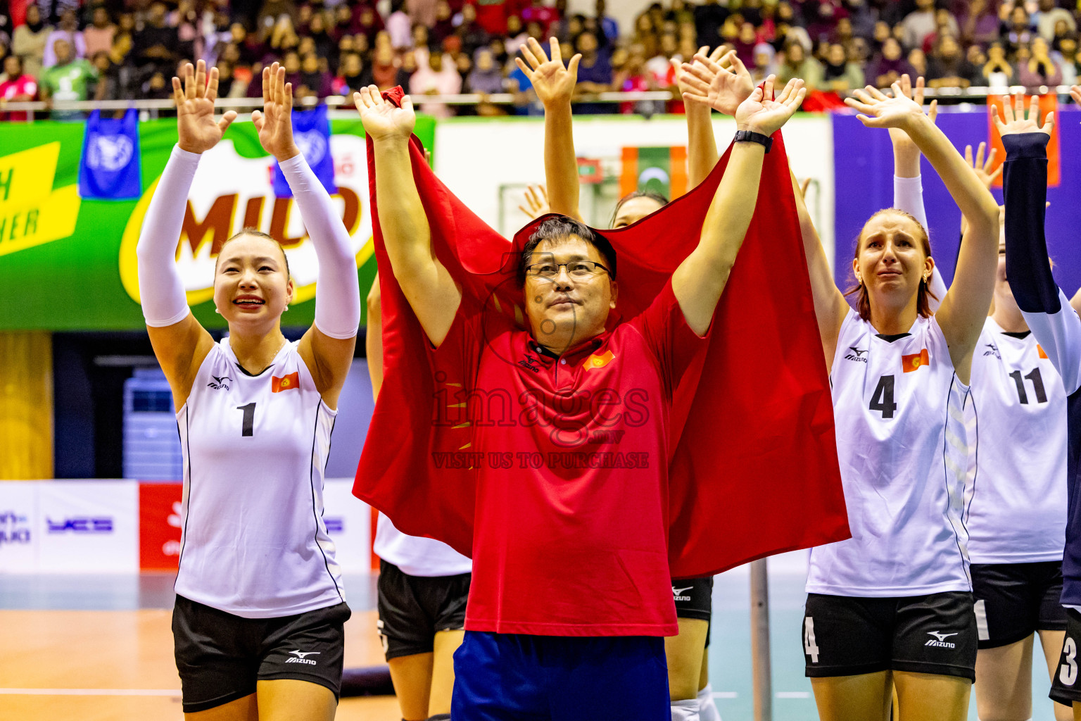 Final of CAVA Woman's Volleyball Challenge Cup 2024 was held in Social Center, Male', Maldives on Wednesday, 11th September 2024. Photos: Nausham Waheed / images.mv