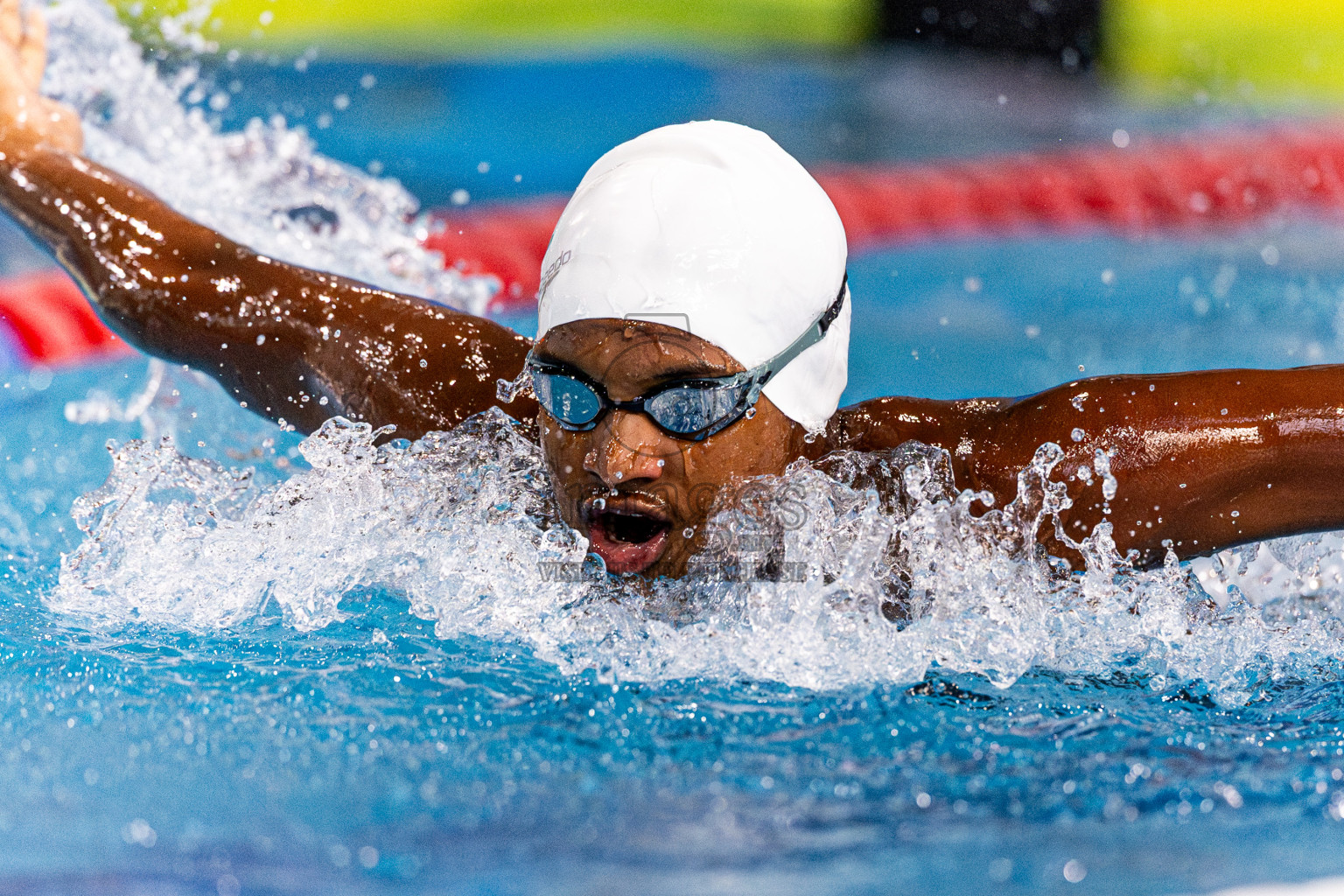 Day 4 of 1st National Short Course Swimming Competition held in Hulhumale', Maldives on Tuesday, 17th June 2025. Photos: Nausham Waheed / images.mv