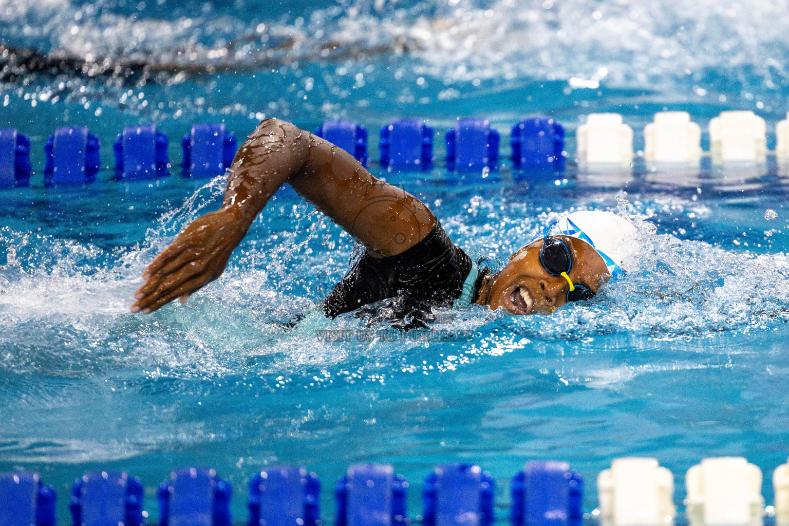 Day 6 of National Swimming Competition 2024 held in Hulhumale', Maldives on Wednesday, 18th December 2024. Photos: Mohamed Mahfooz Moosa / images.mv