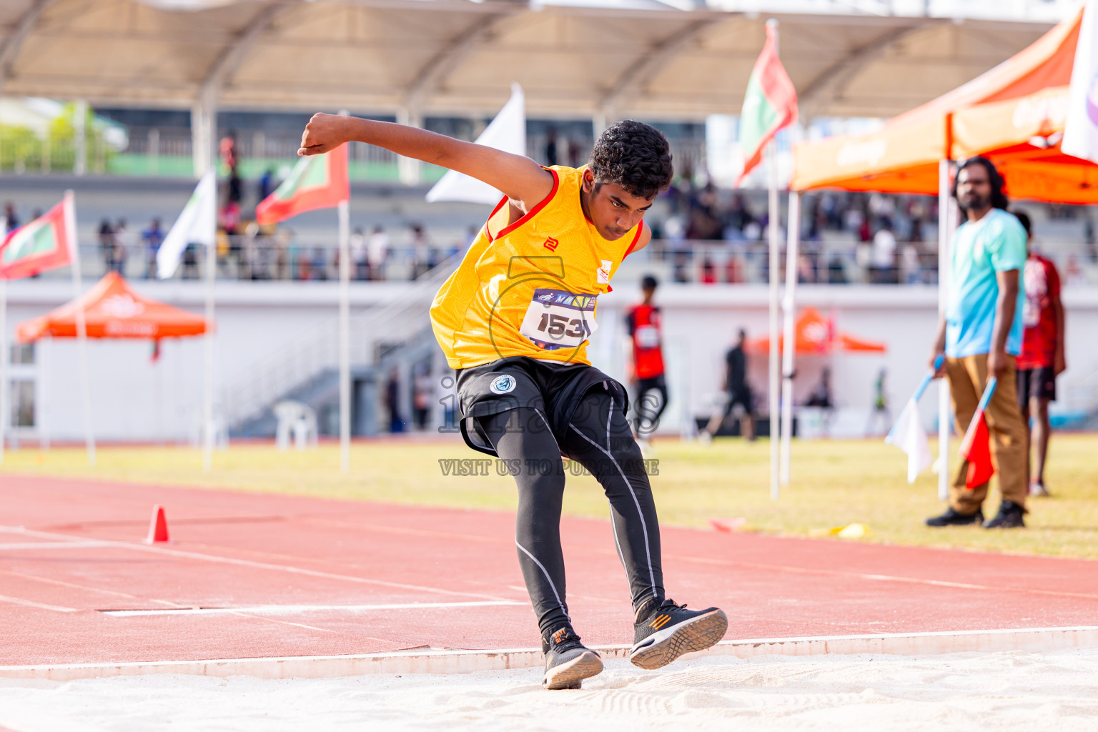 Day 3 of MWSC Interschool Athletics Championships 2024 held in Hulhumale Running Track, Hulhumale, Maldives on Monday, 11th November 2024. Photos by: Nausham Waheed / Images.mv