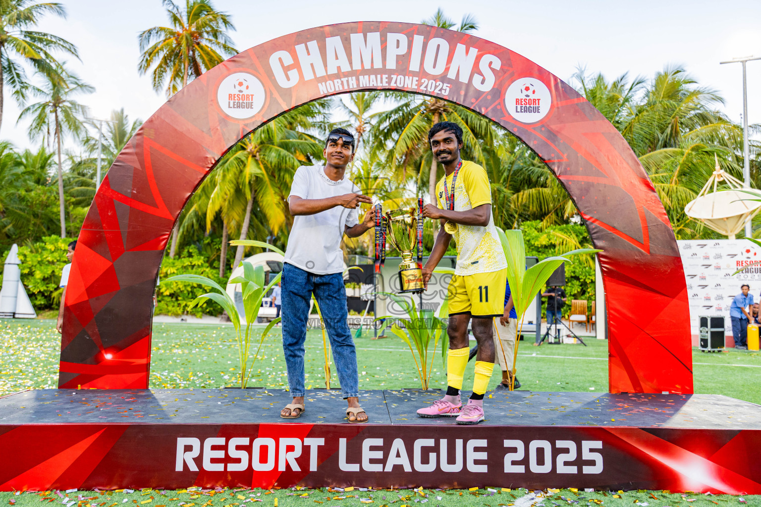 Jumeirah vs Varu in Final of Resort League 2025 (North Male Zone) was held on Saturday, 27th September 2025 in One And Only Reethi Rah Maldives Resort, Photos: Areef Adam / images.mv