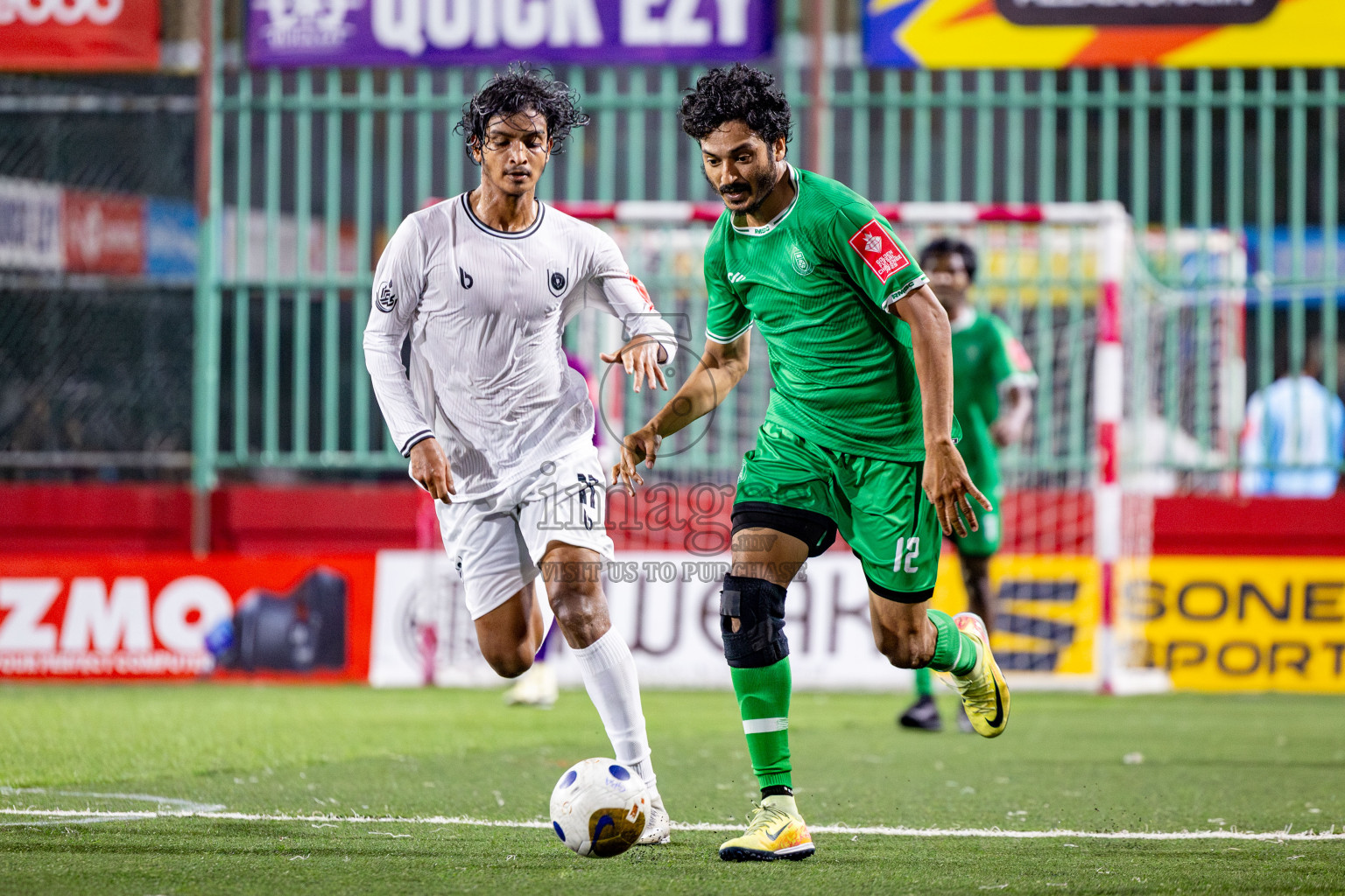 R Dhuvaafaru vs R Meedhoo in Day 14 of Golden Futsal Challenge 2025 was held on Saturday, 18th January 2025, in Hulhumale', Maldives. Photos: Nausham Waheed / images.mv