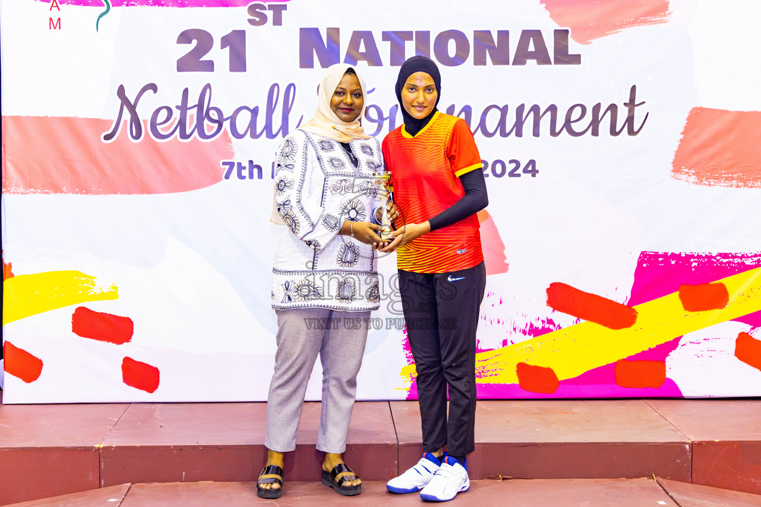 Sports Club Skylark vs Youth United Sports Club in Final of 21st National Netball Tournament was held in Social Canter at Male', Maldives on Monday, 13th May 2024. Photos: Nausham Waheed / images.mv